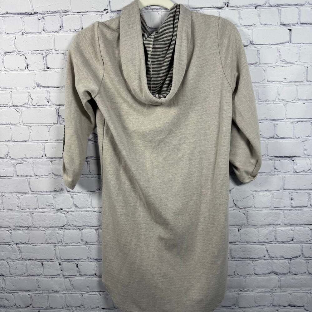 Blue Caribbean Women's Grey Hooded Beachwear Midi Dress Size Small - Picture 4 of 6